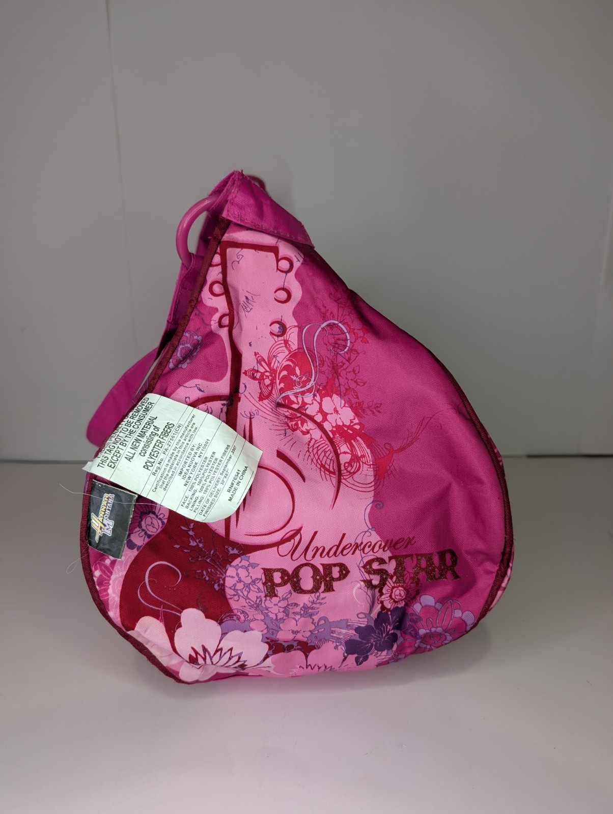Rare Pink Disney Hannah Montana Slumber Tote (Sleeping Bag 30”x 67” & Tote Bag)