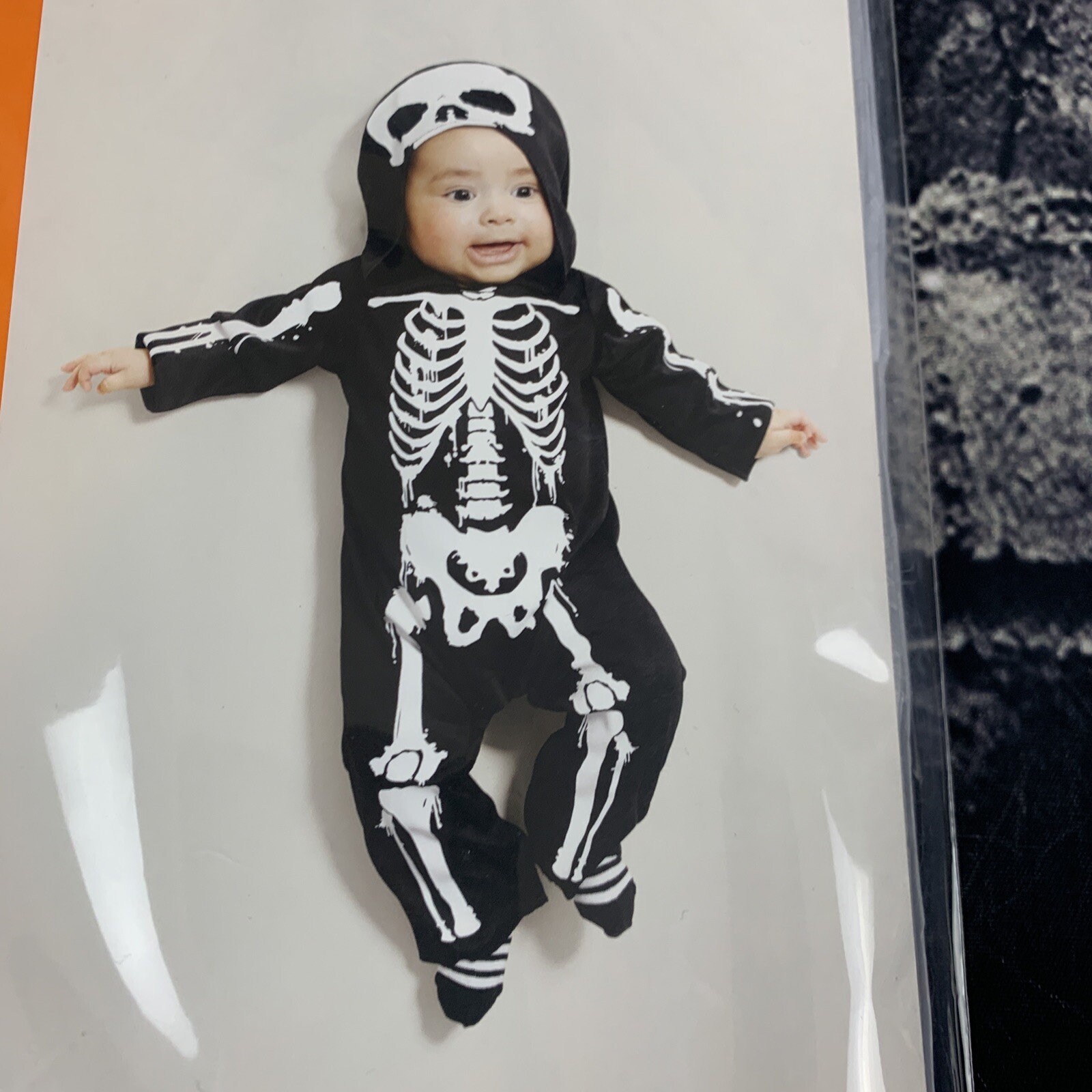 Hyde & Eek 6-12 Month Skeleton Hooded Costume Jumpsuit