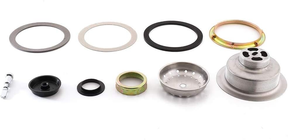 3-1/2" Stainless Steel Sink Drain with Strainer Basket & Stopper