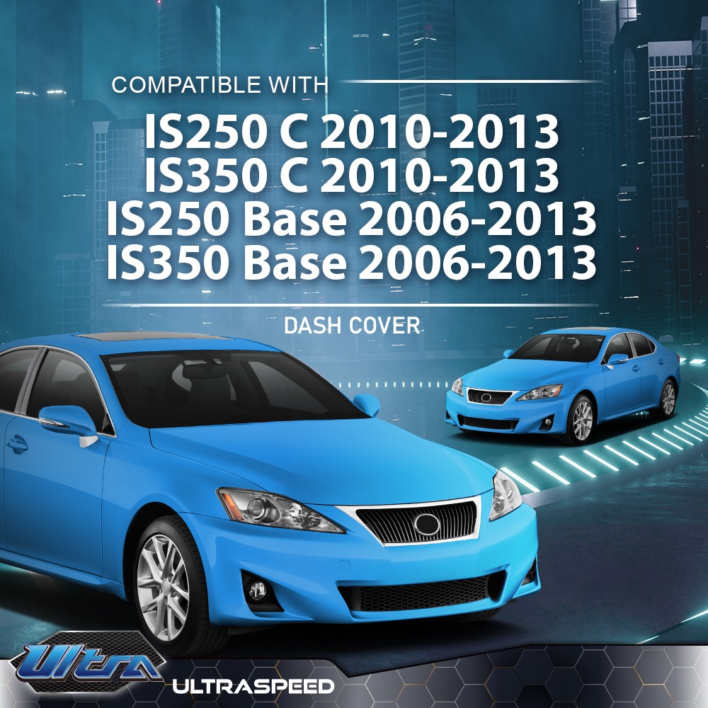 Dash Cover Fit For 2006-2013 Lexus IS250 IS350 Dashboard Black 11-608LL-BLK
