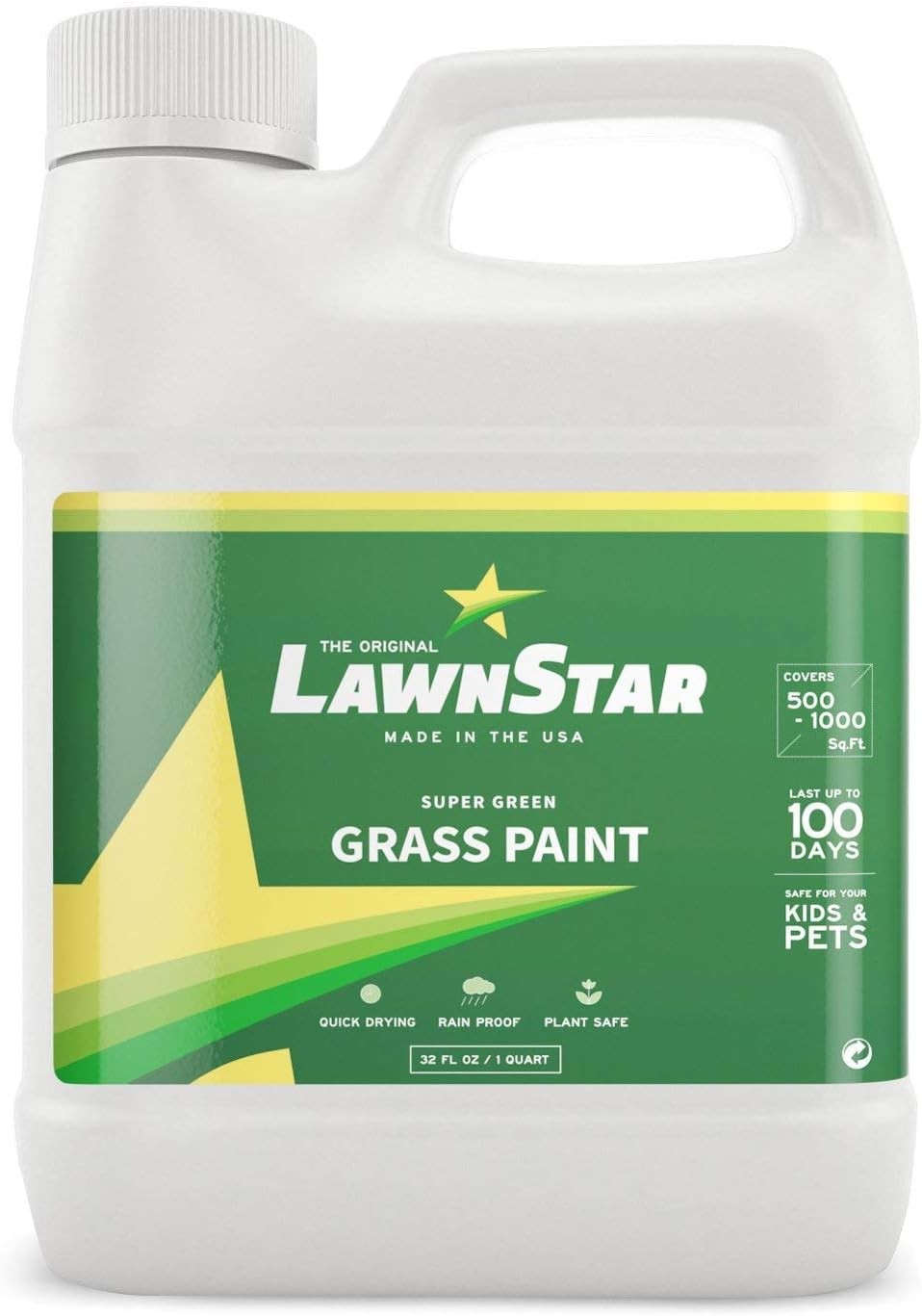 Grass Paint Concentrate (500-1,000 sq ft) - for Dormant, Patchy or 32, Green