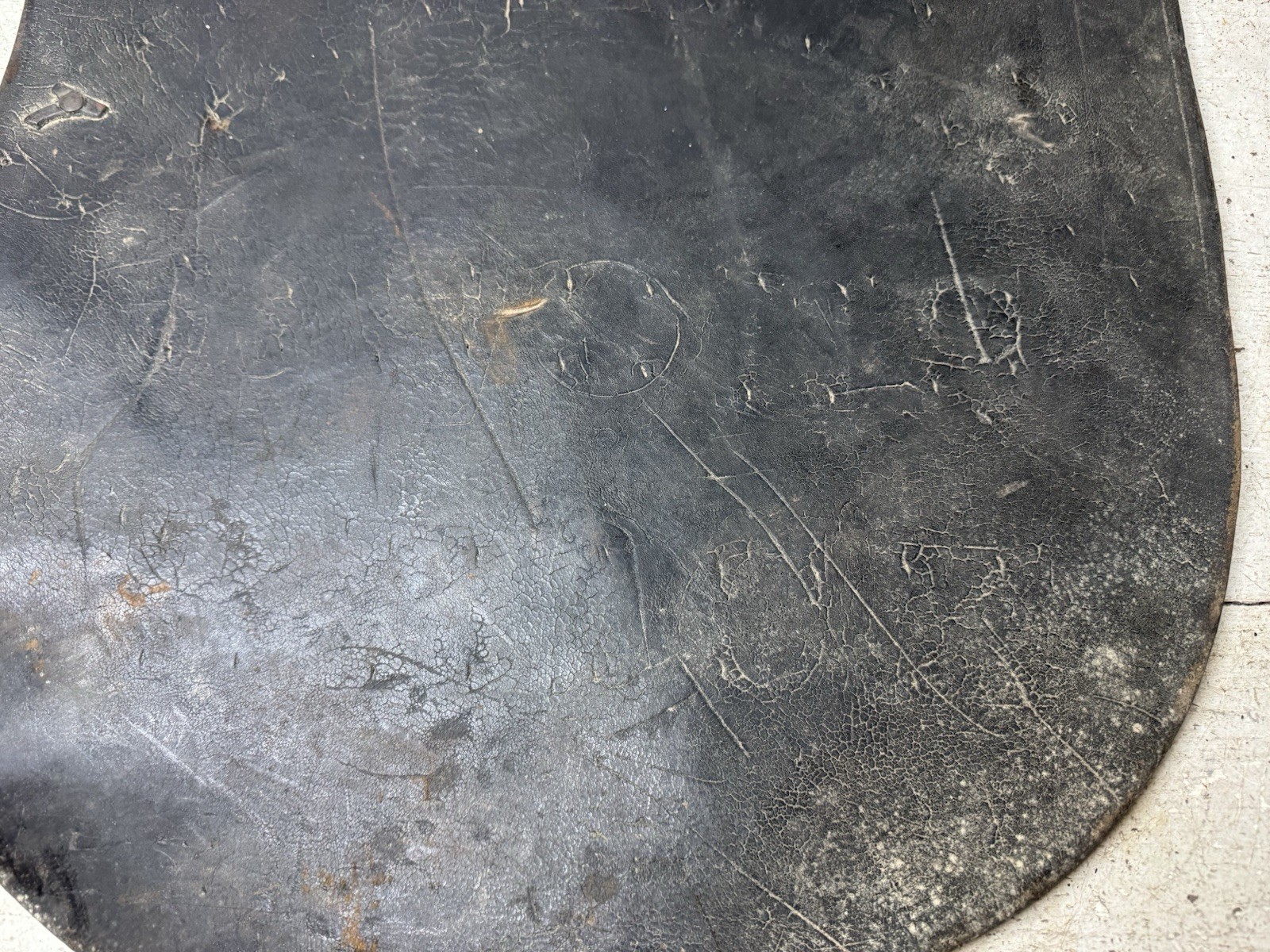 Antique Horse Leather Hames Cover Draft Horse Harness Pad Advertising