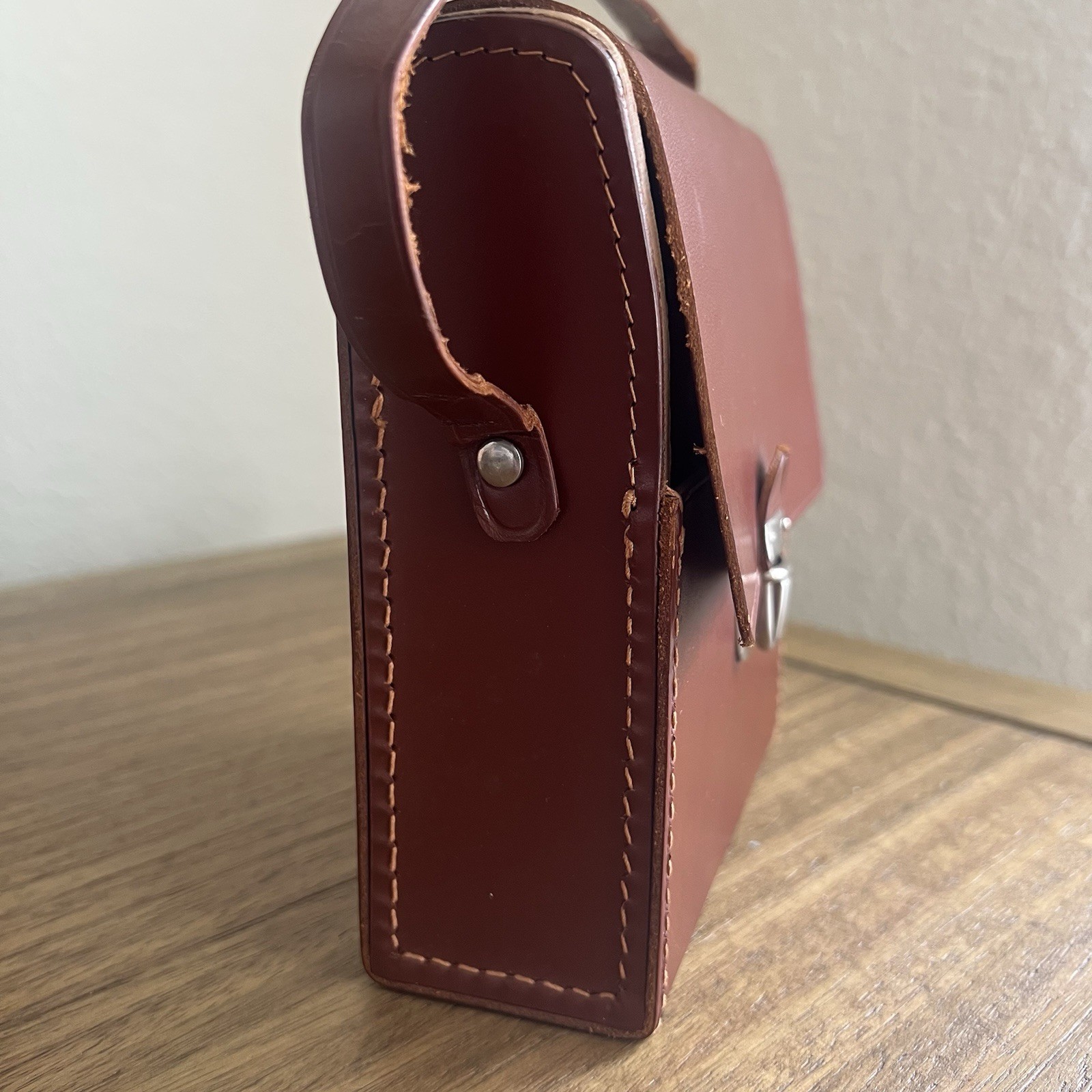 Vintage Enger Kress Leather Travel Bar Set MCM Mad Men Era Bourbon & Scotch