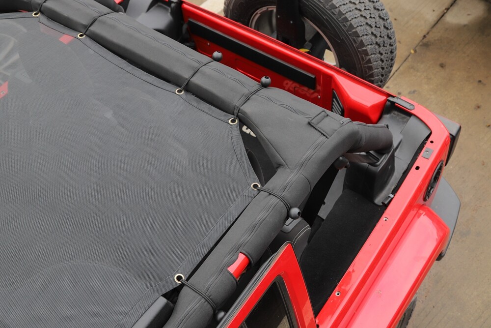 Mesh Car SunShade Bikini Top Net Cover For Jeep Wrangler JK JKU 4Dr Accessories