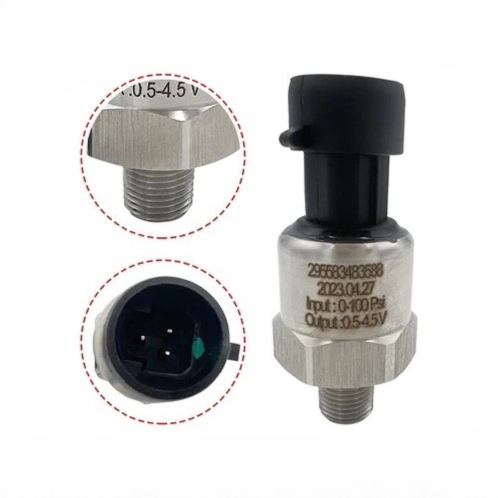 Stainless Pressure Transducer 100/150/200/300/500 PSI For Fuel Oil AIR Sensor