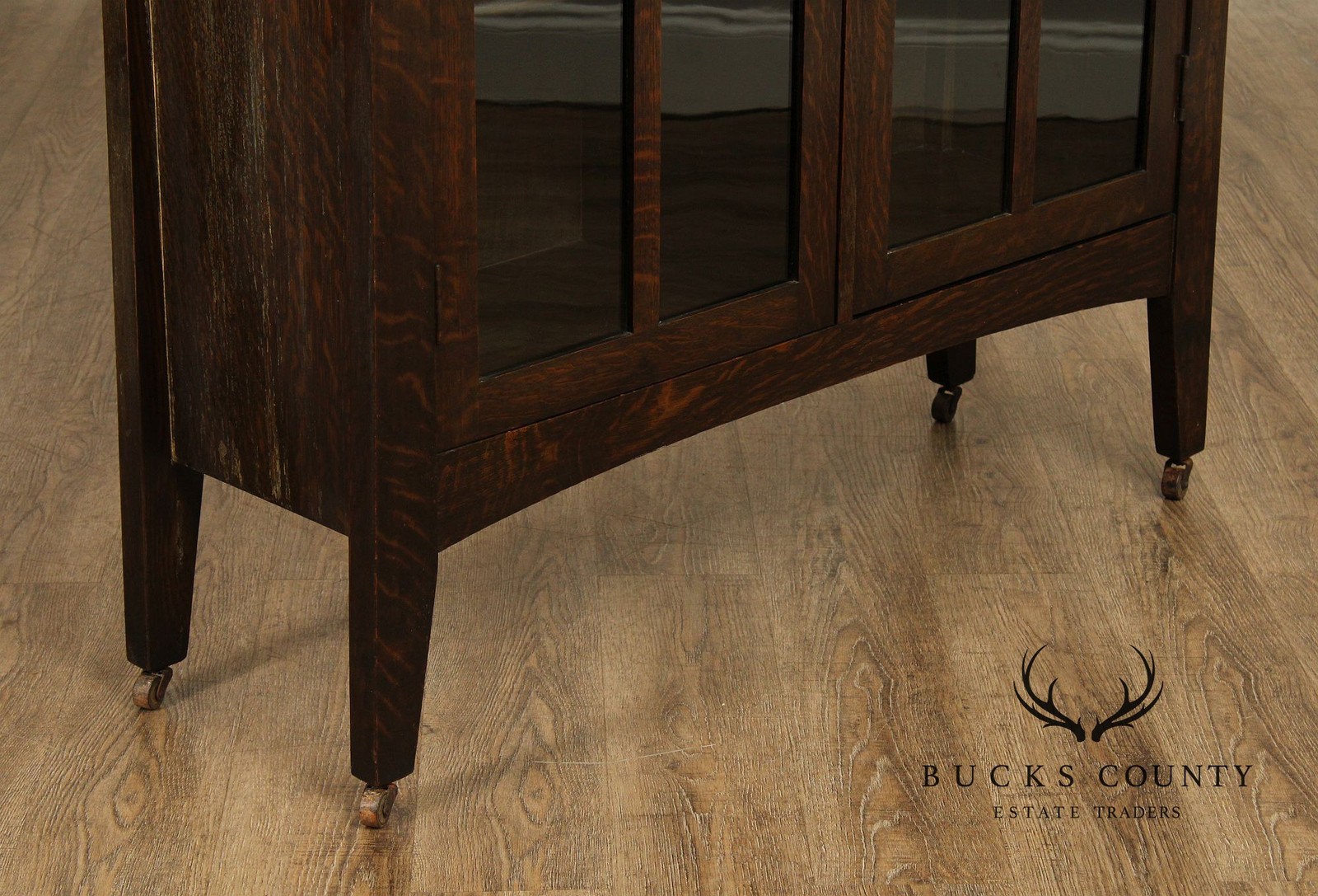 Limbert Antique Mission Oak Arts & Crafts Glass Door Bookcase