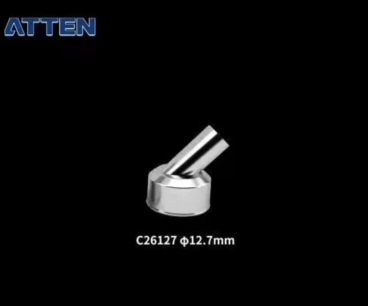 ATTEN St-862D 3pcs 45 Degree Bent Curved Nozzle hot air station