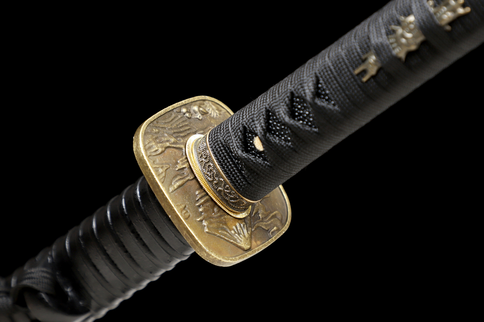 Ninja T10 Steel Clay Tempered Japanese Samurai Straight Sword Katana Full Tang