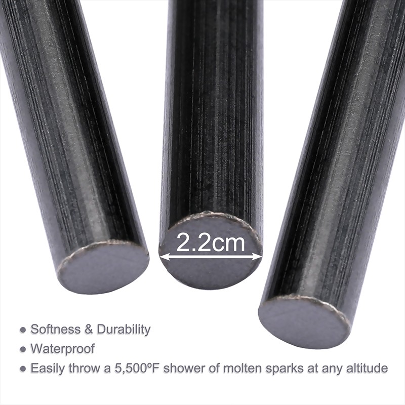 Fire Starter Flint Steel Striker Survival Kit Ferro Rod Outdoor Camping Tool New