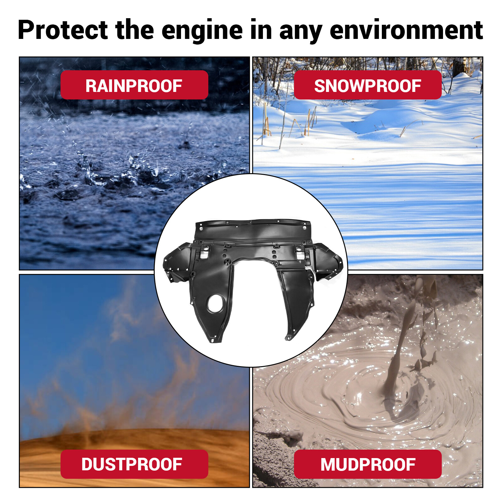 For 2016-21 Nissan Maxima & 16-18 Altima Front Engine Splash Shield Under Cover