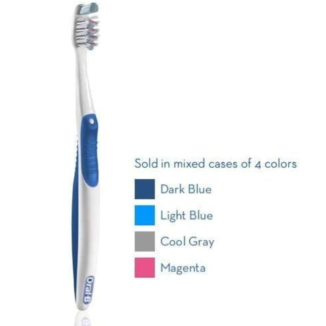 12-Pack Oral-B CrossAction Gentle Clean Manual Toothbrush 35 Extra Soft Bristles