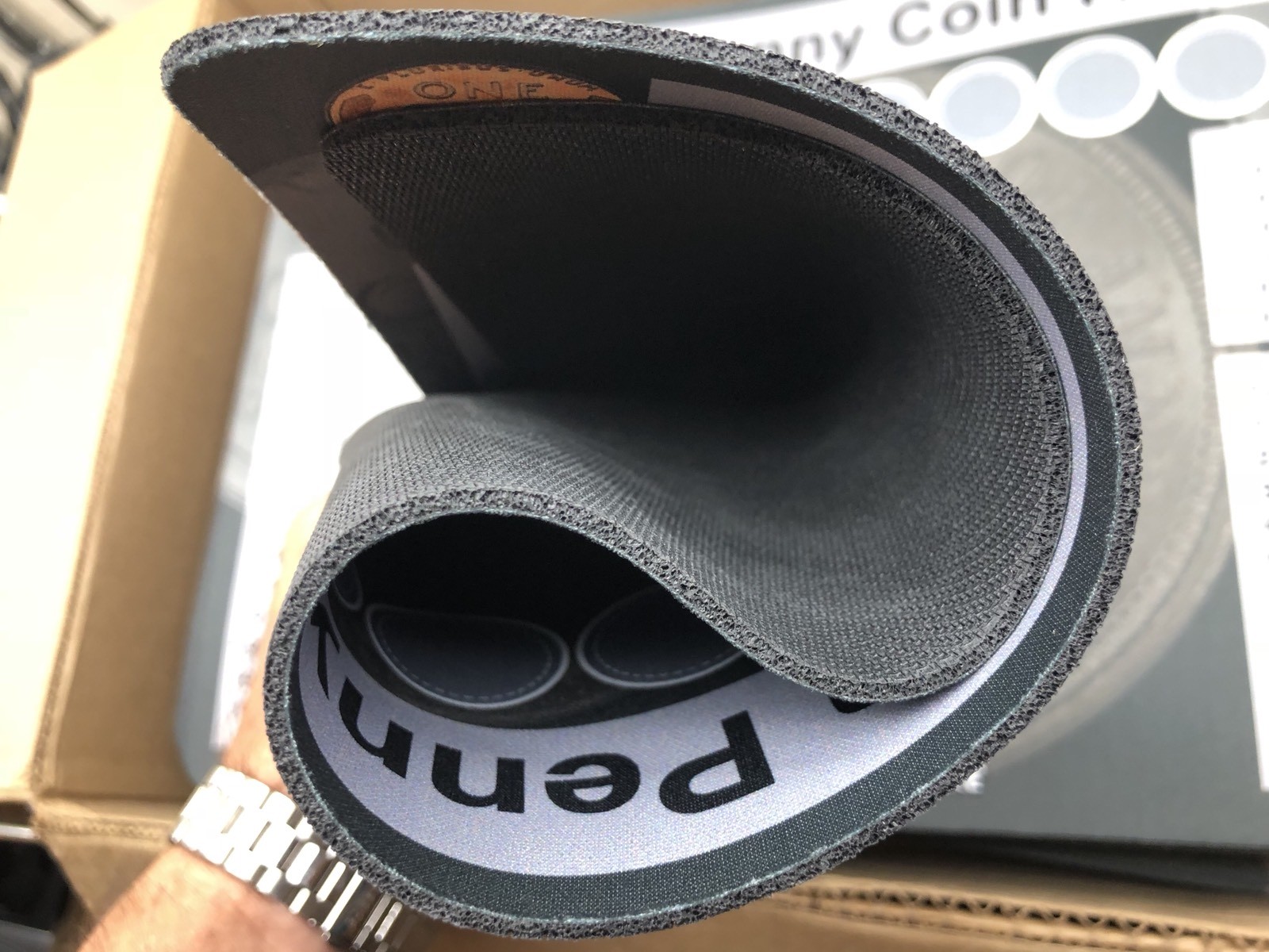 11" X 17" Penny Coin Roll Hunting Mat - Rubber Backed and Safe for Coins!