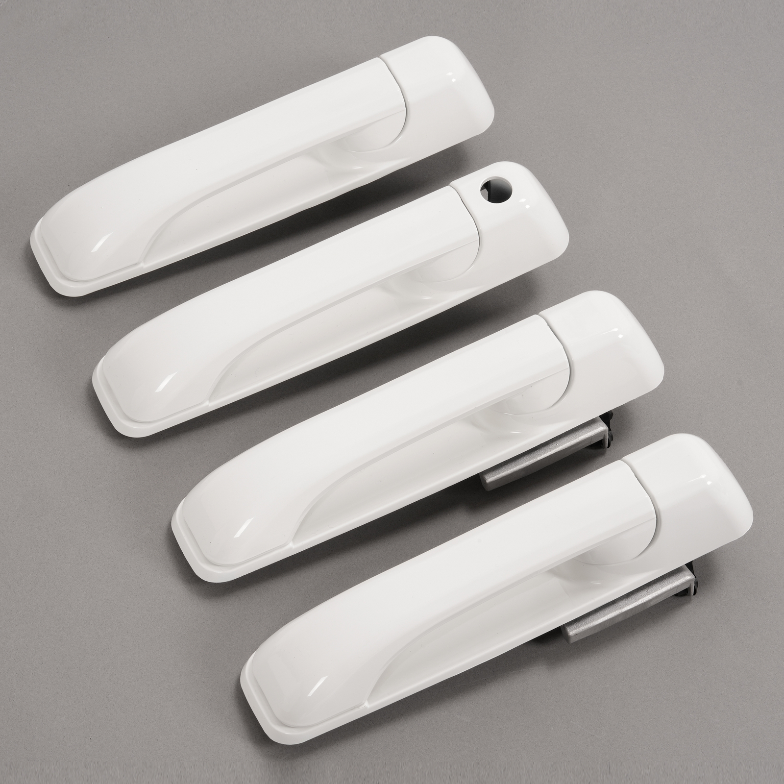 Fits DODGE RAM 1500 2009-2024/ RAM 2500 2011-2025 Outside Door Handle White 4Pcs