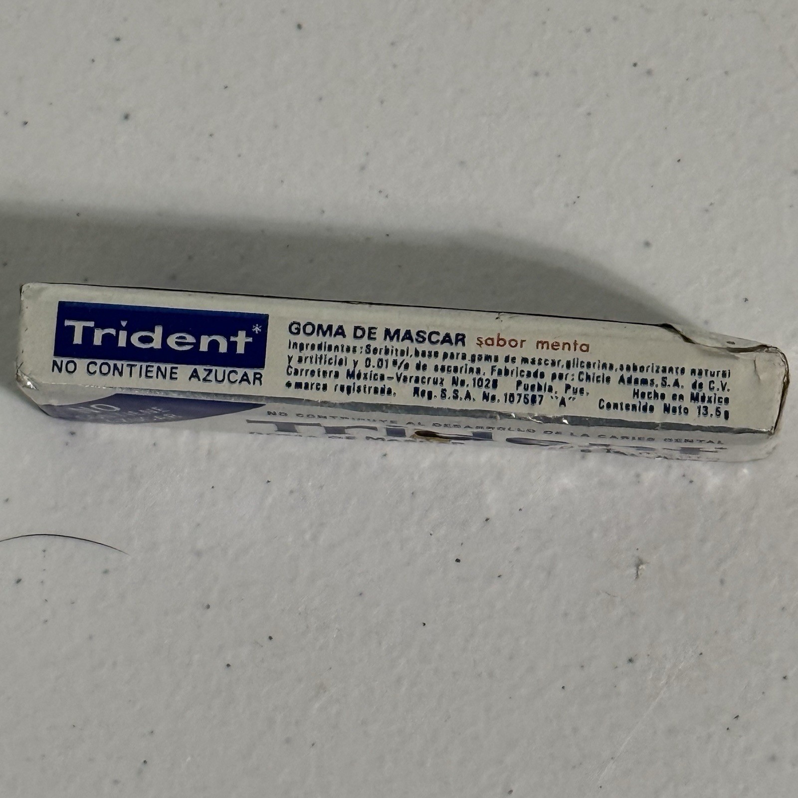 Vintage Trident Gum Unopened Foil Pack Pack Mexico