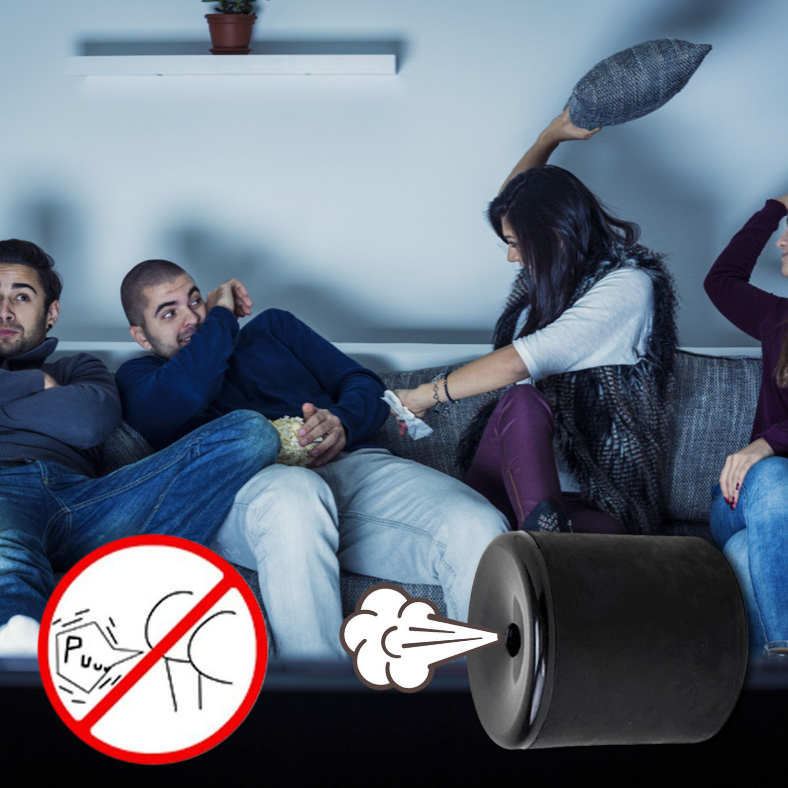 Novelty Squeeze Pooter Fart Machine Funny Prank Farting Noise Maker Joke-US