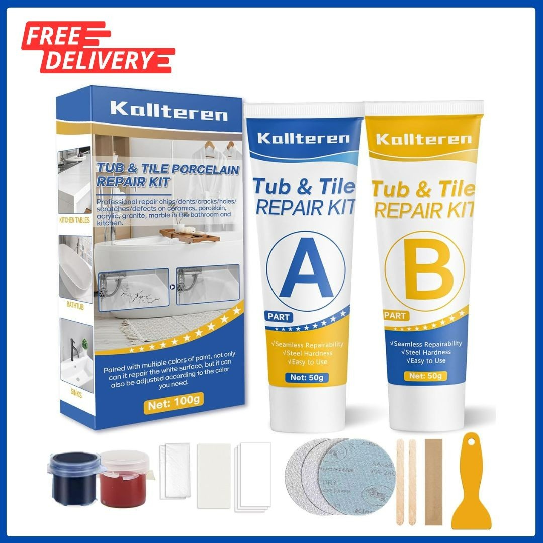 Porcelain Repair Kit, Fiberglass Tub Repair Kit, Tile and Bathtub Repair Kit for