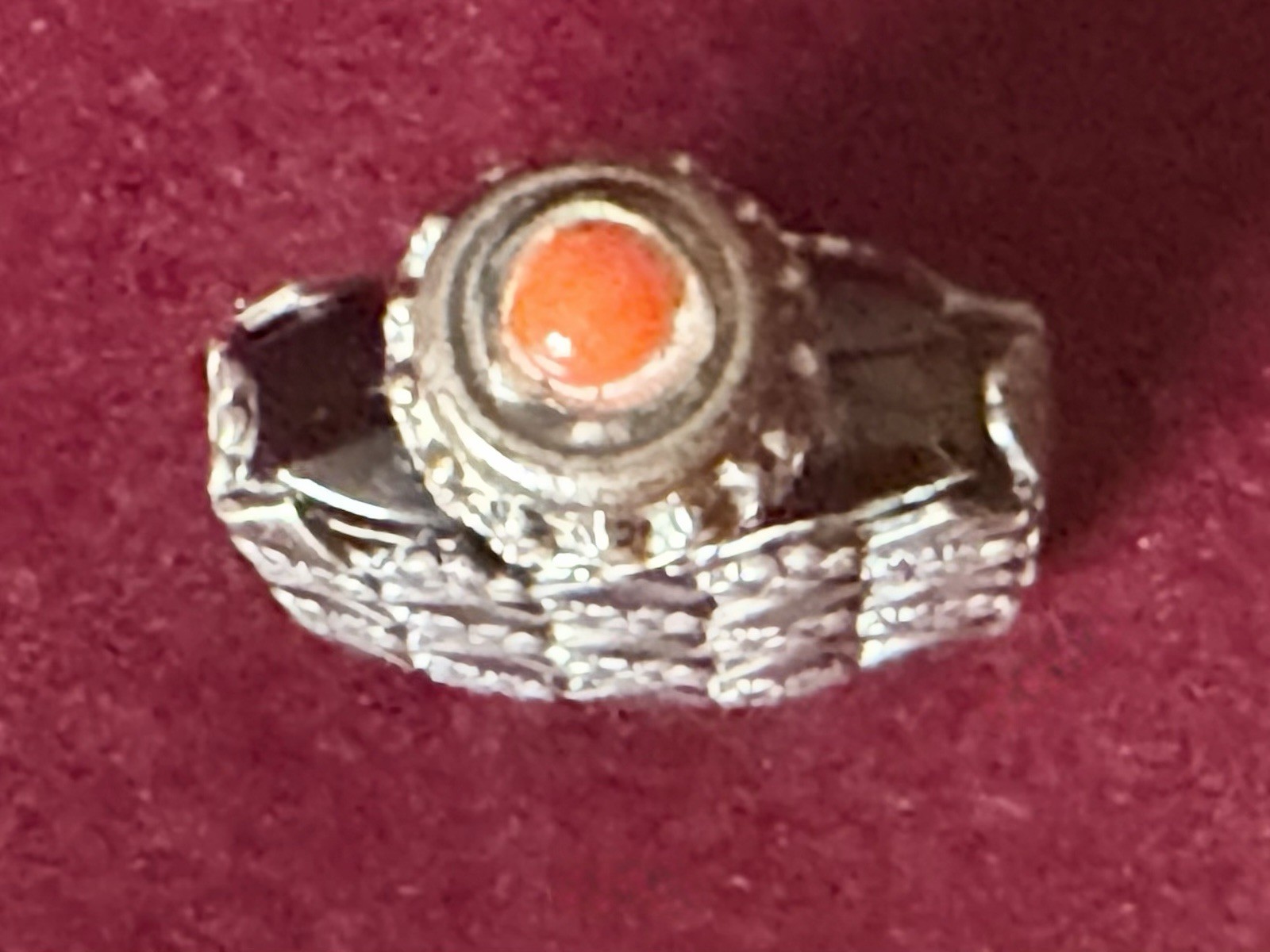 Vintage 1930s Miniature Perfume Bottle Sterling Silver Black Amethyst France