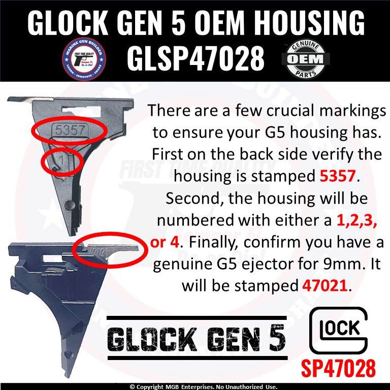 Glock 26 Lower Part Kit Gen 5 OEM G26 LPK Complete