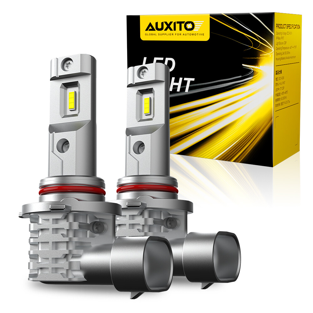 4x AUXITO 9005 9006 LED Combo Headlight Bulbs High Low Beam Kit Extremely White