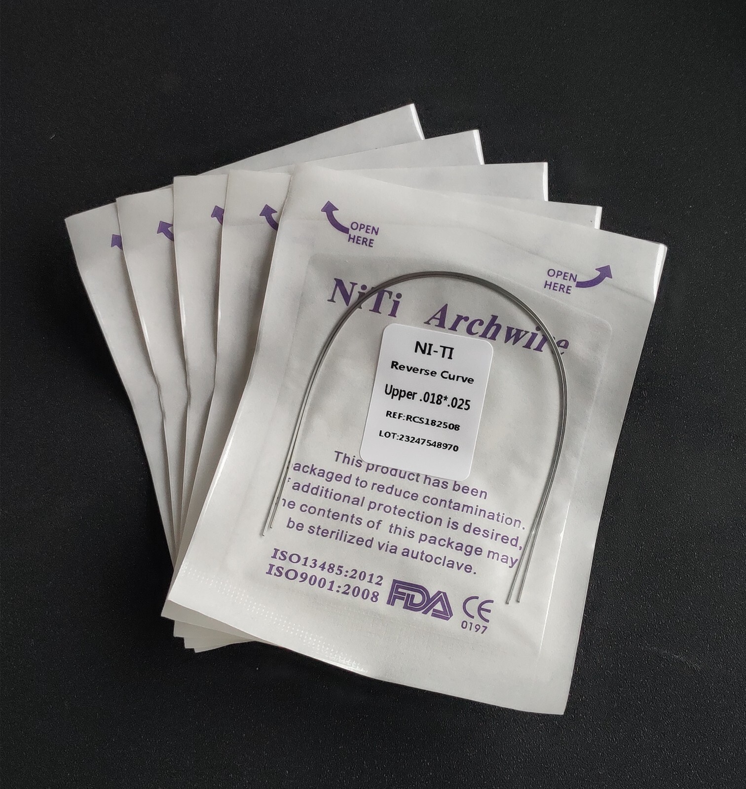 10Pack Dental Orthodontic Super Elastic Reverse Curve True Rectangular Arch Wire