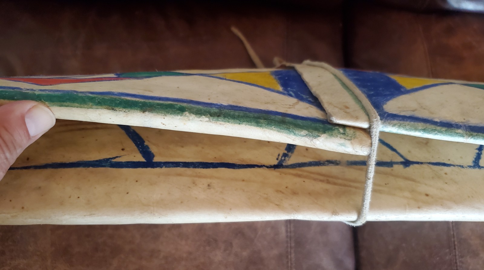 Antique OLD Native American Indian parfleche envelope Nez Perce 19th c.