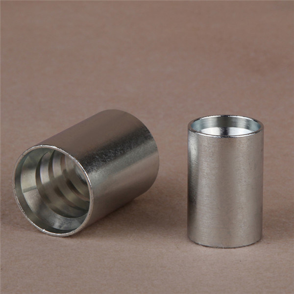 0210-12 Hydraulic Hose End Ferrule. 20PC Lot 1" Carbon Steel Crimp Ferrule.