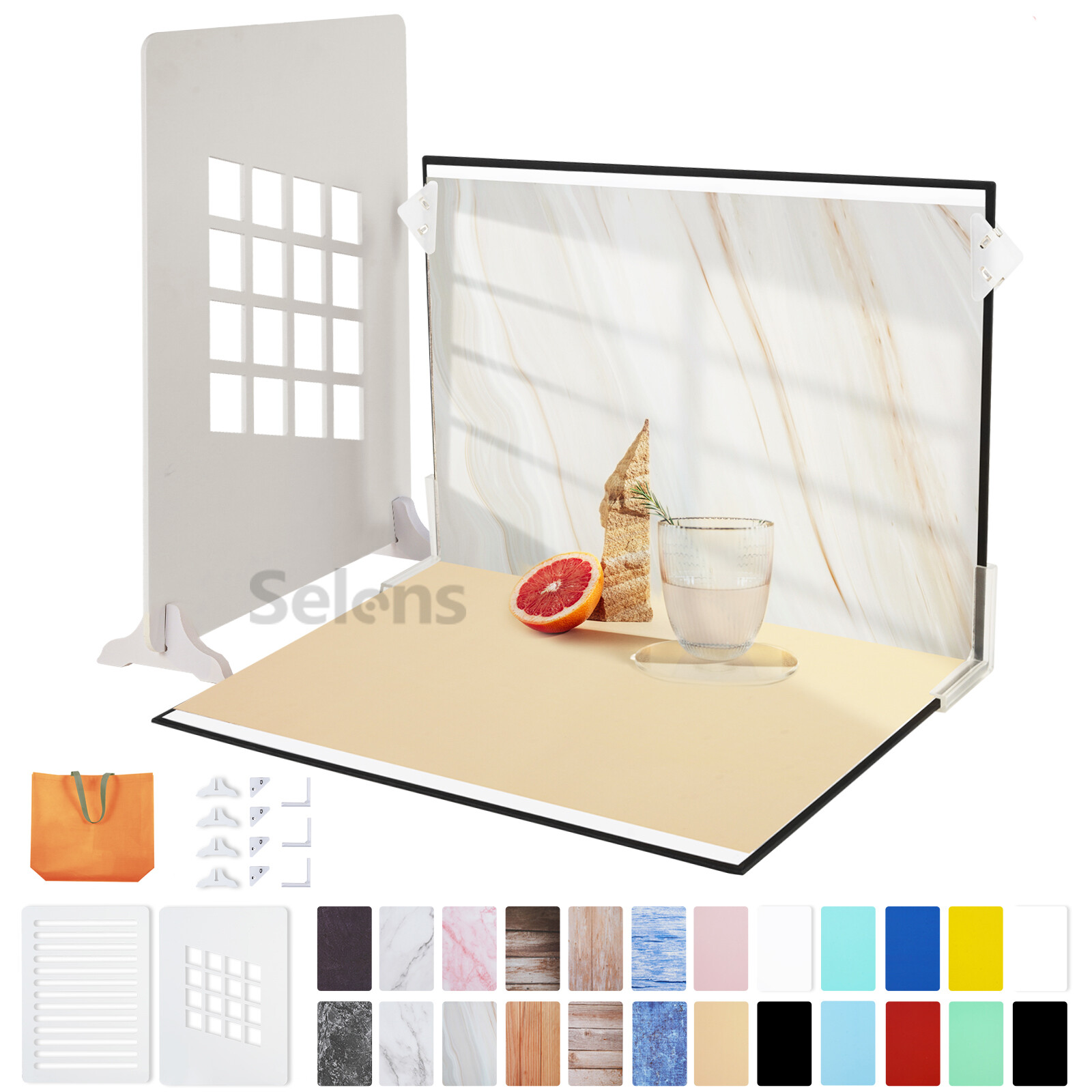 12Pcs Photography Background Paper Photo Backdrop Board Table Top Small Product