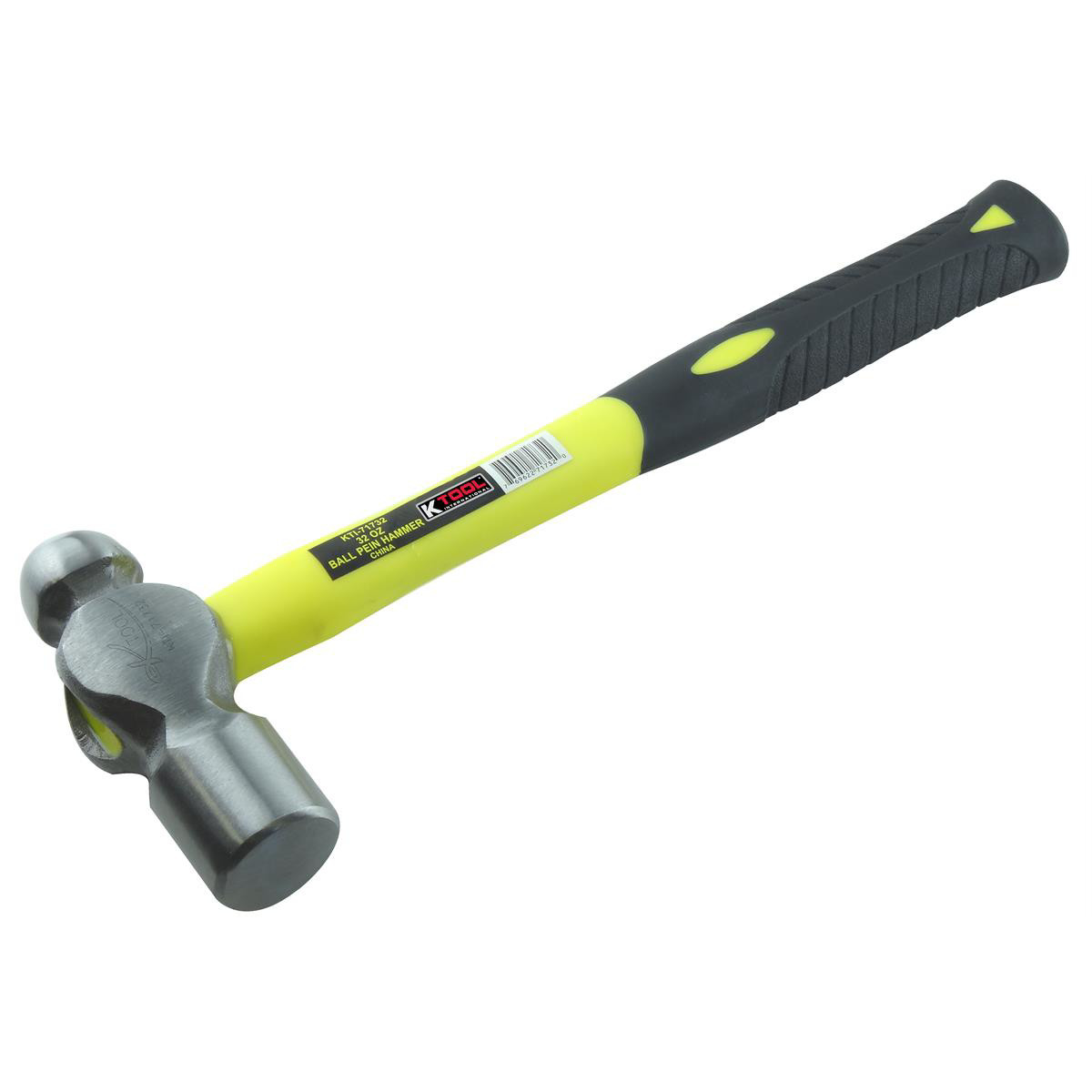 K-Tool 71732 32 oz. Ball Peen Hammer with Fiberglass Handle