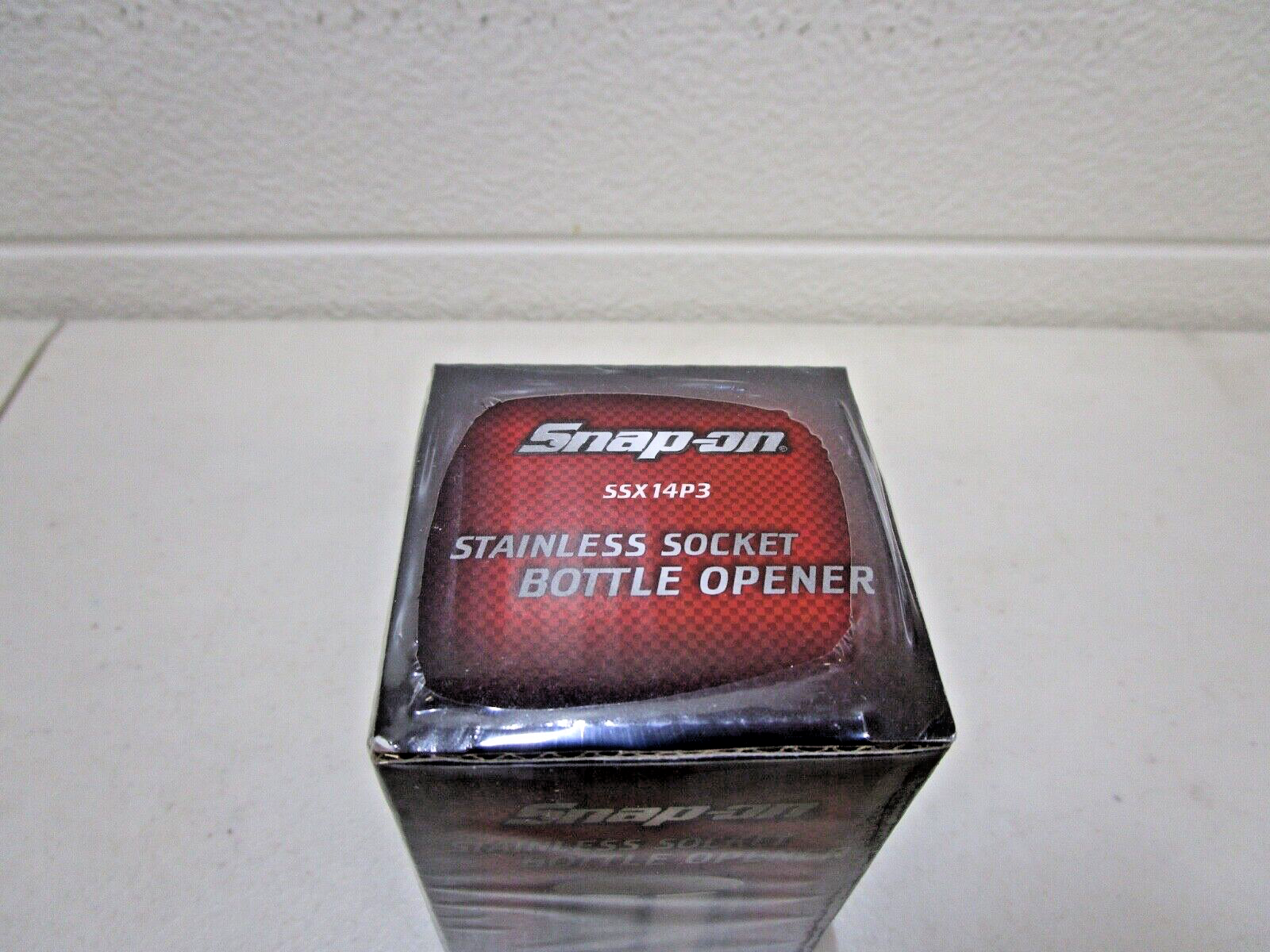 Snap On SSX14P3 Stainless Steel Socket Bottle Opener New Sealed Free Shipping