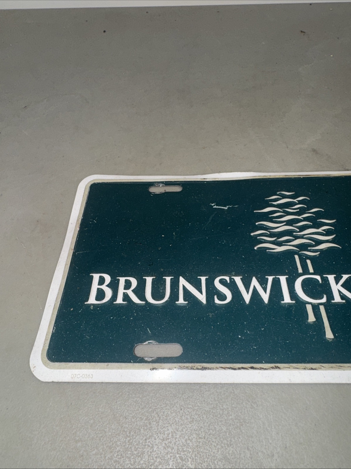 Unique Brunswick Forest Booster License Plate Tag New Brunswick? Maine?