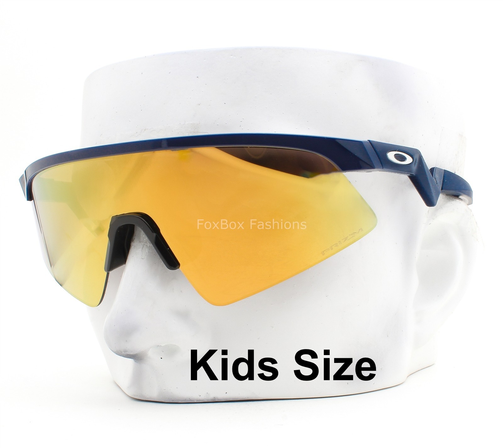 Oakley Youth Fit Sunglasses OJ9015-0528 Resistor Sweep Blue Gold Mirror Kid Size