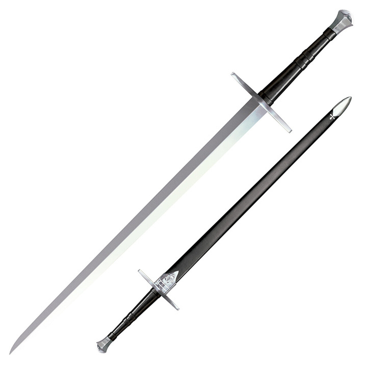 Cold Steel Hand-And-A-Half "Bastard" Sword, 33.5" Double-Edged Blade - 88HNH