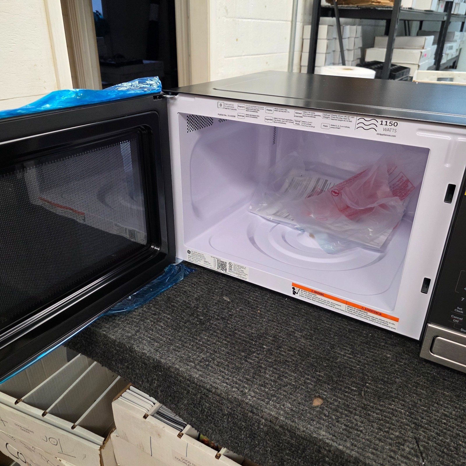 GE 1.6 Cu. Ft. Countertop Microwave Oven | GCST16S1WSS | NOB
