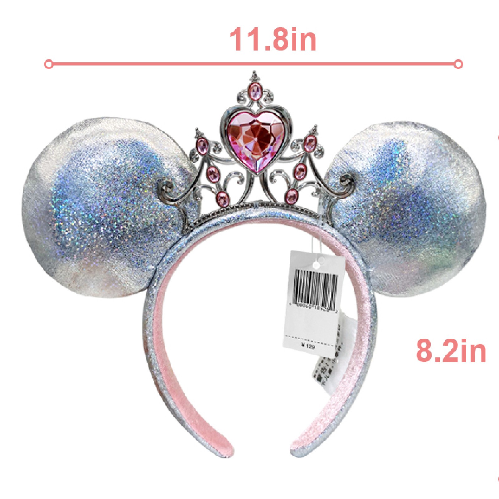 Disney Parks Princess Iridescent Tiara Minnie Mouse Ears Headband 2025 US