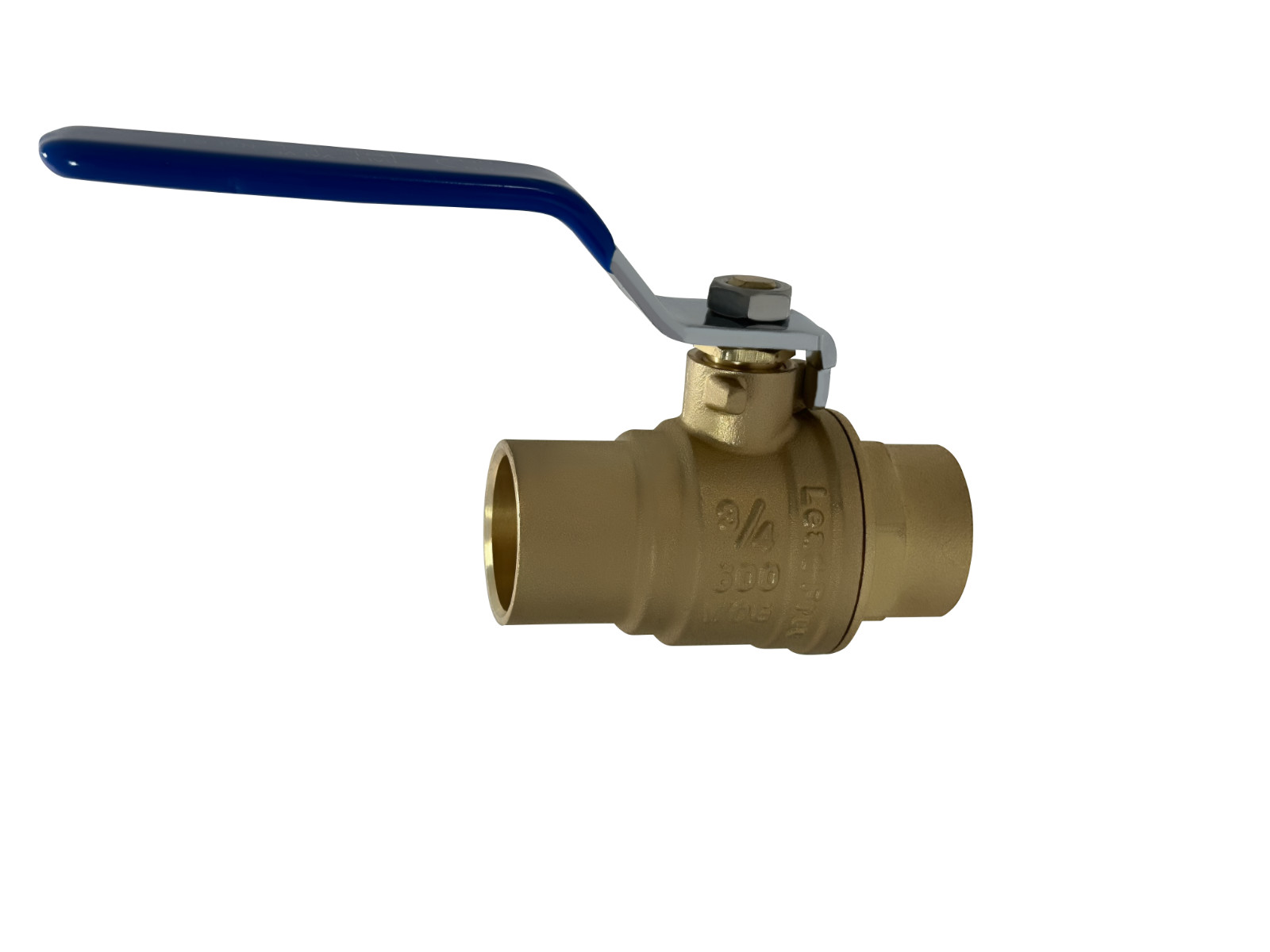 1) 3/4" SWEAT SHUT OFF SWEAT BALL VALVE, LEAD FREE BRASS, FULL PORT 600 WOG