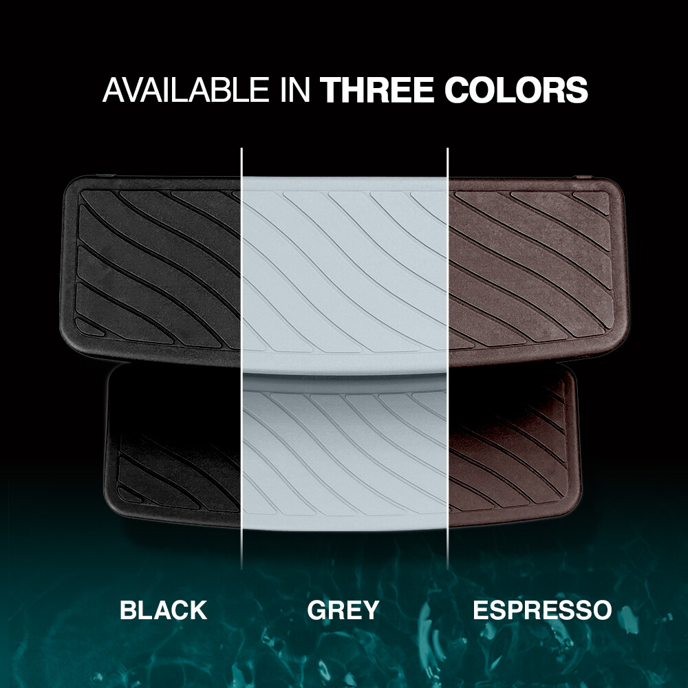 Puri Tech Universal Spa & Hot Tub Steps No Slip Grip Support Espresso with Black