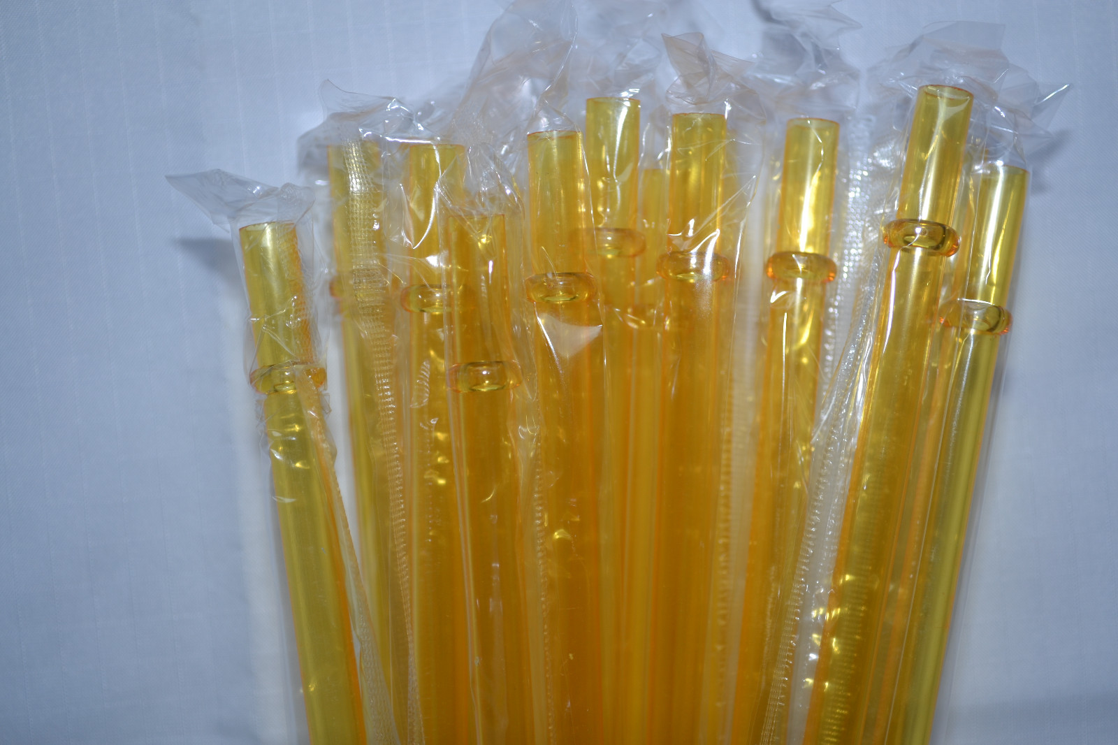 Reusable Straws Clear Solid Colors Plastic Acrylic 9” Rings BPA Free Sealed #2