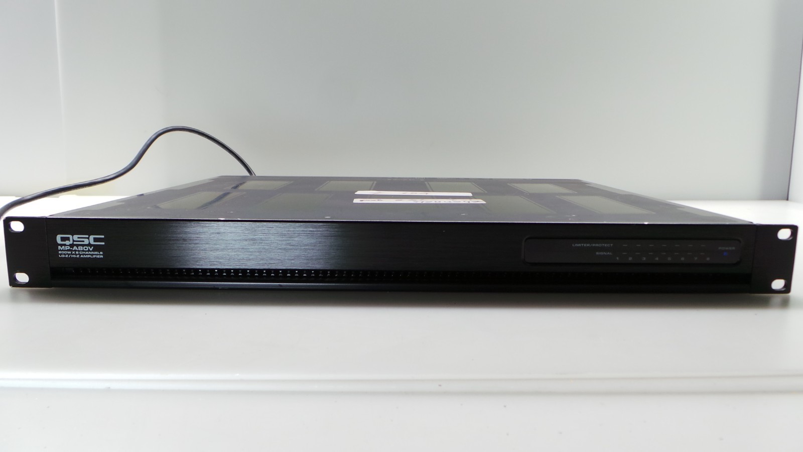 QSC MP-A80V 8-Channels 200W LO-Z/HI-Z Commercial Amplifier - Used - Read