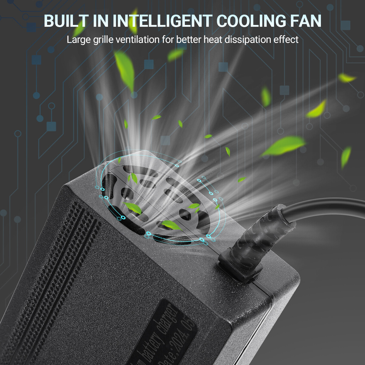 14.6V 10-Amp Smart Fast Charger For 12V Lithium Iron Phosphate (LiFePO4) Battery