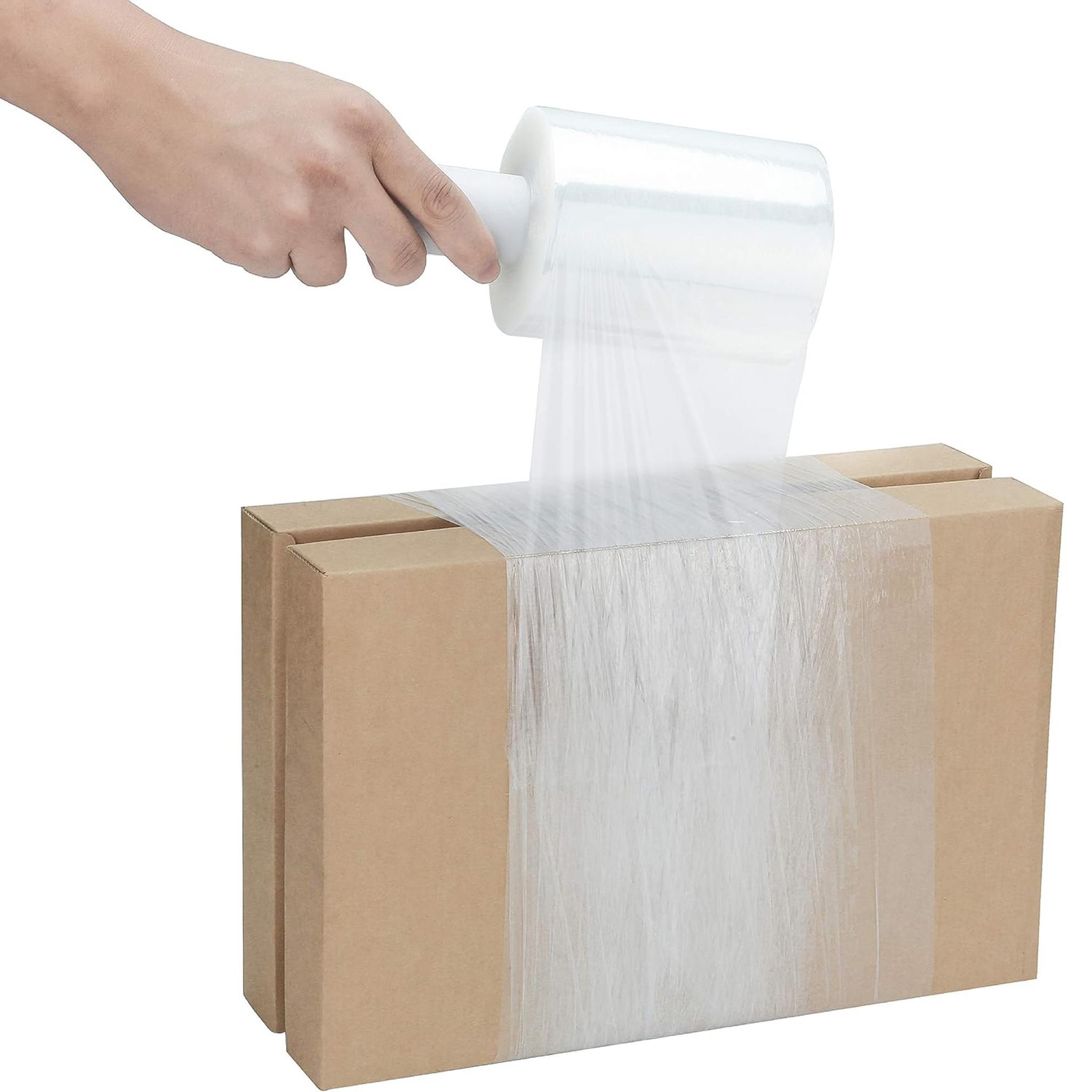 5" x 1000' 12 Rolls Extended Core Down Gauge Shrink Wrap Stretch Film 45 Gauge