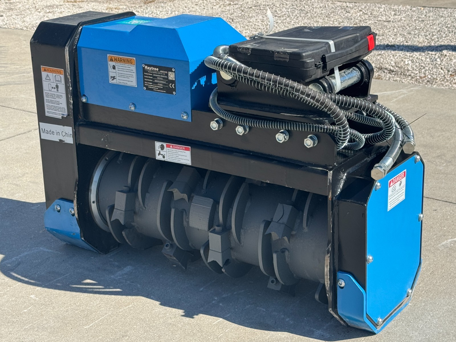 Raytree Excavator Forestry Drum Mulcher Attachment 3-8 Ton 45 MM Pins