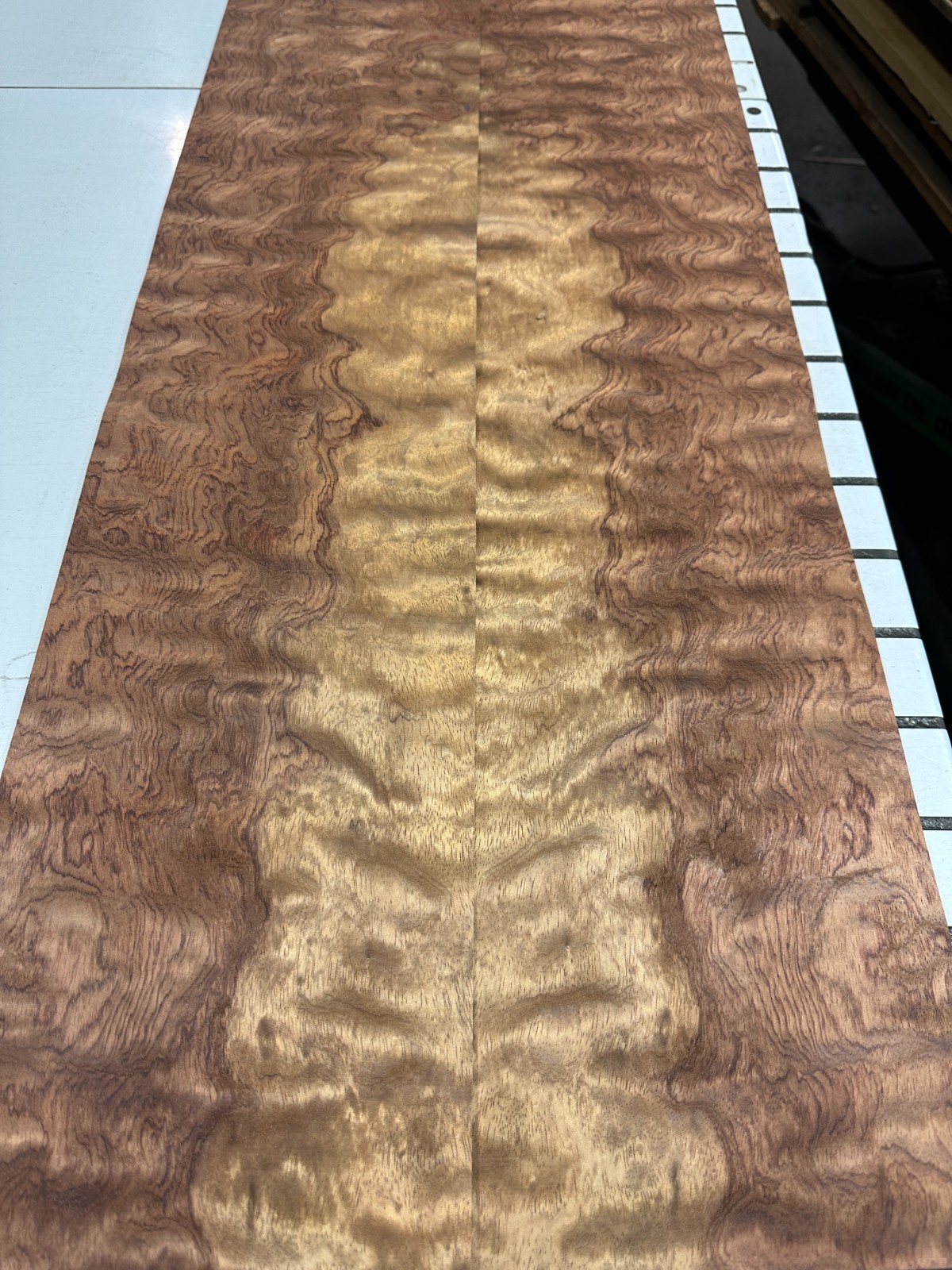 Bubinga Raw Wood Veneer 2 sheets 94'' x 8'' 317G