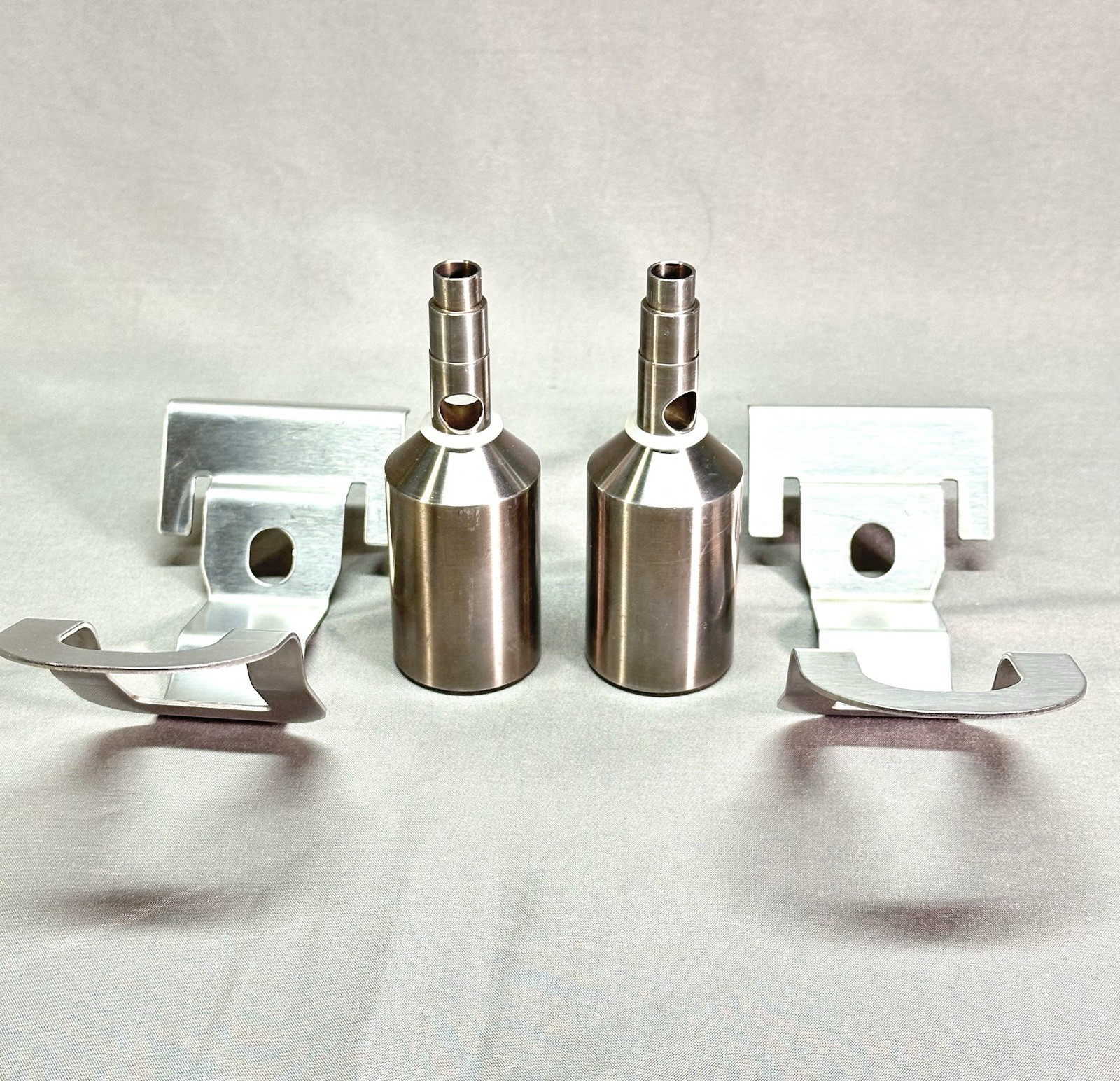 2x Crathco 99463HV Heavy Product Dispenser Valves Plus 2x Push Handles Fast Ship