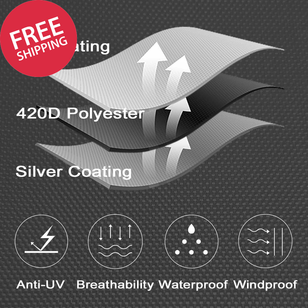 420D Oxford Patio Umbrella Cover Straight Pole Market Parasol Waterproof Guard