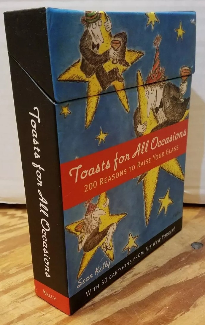 Toasts for All Occasions~200 Reasons to Raise Your Glass box of cards Sean Kelly