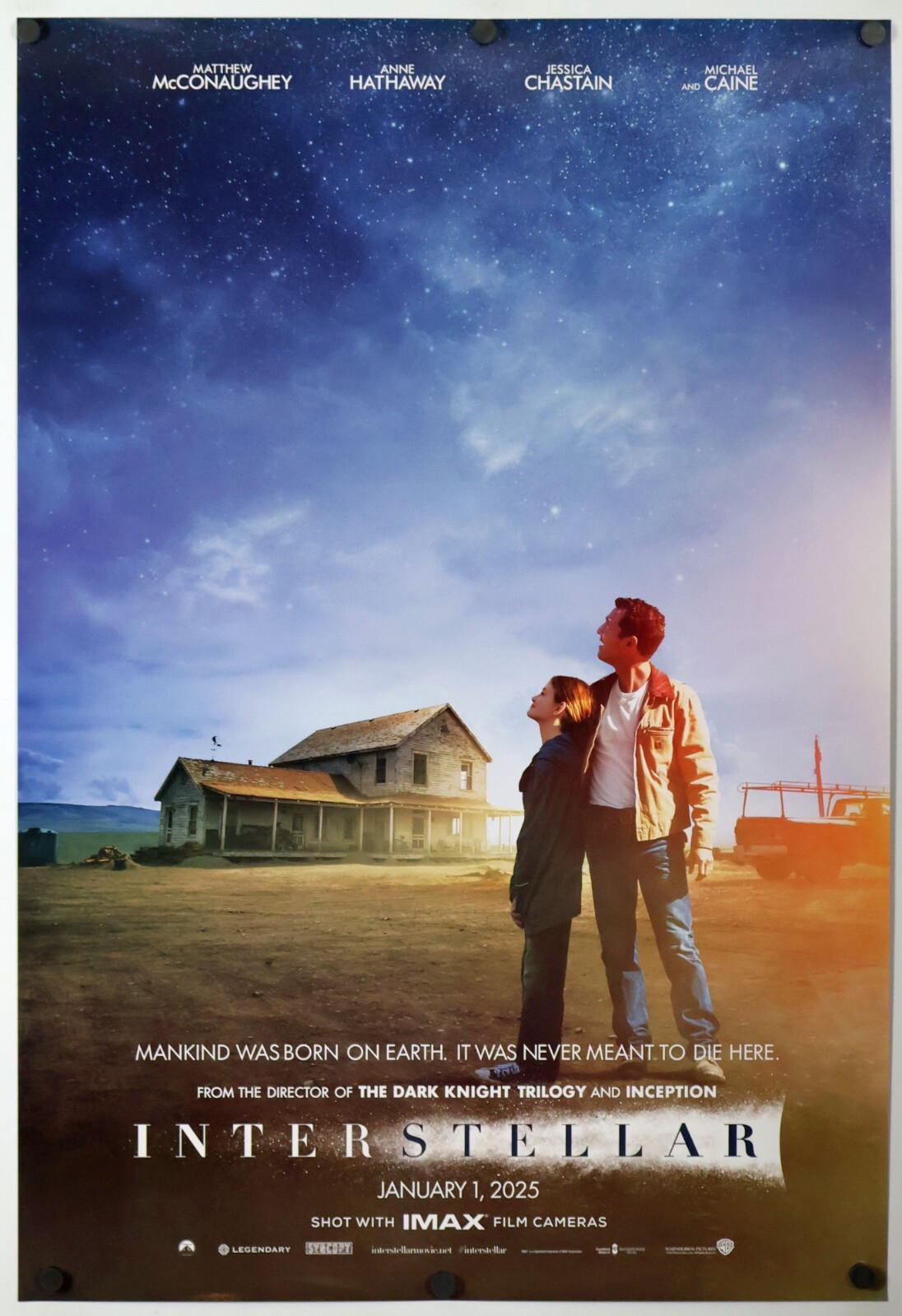 Interstellar - original DS movie poster 27x40 2025 INTL 10th Anniversary Style C