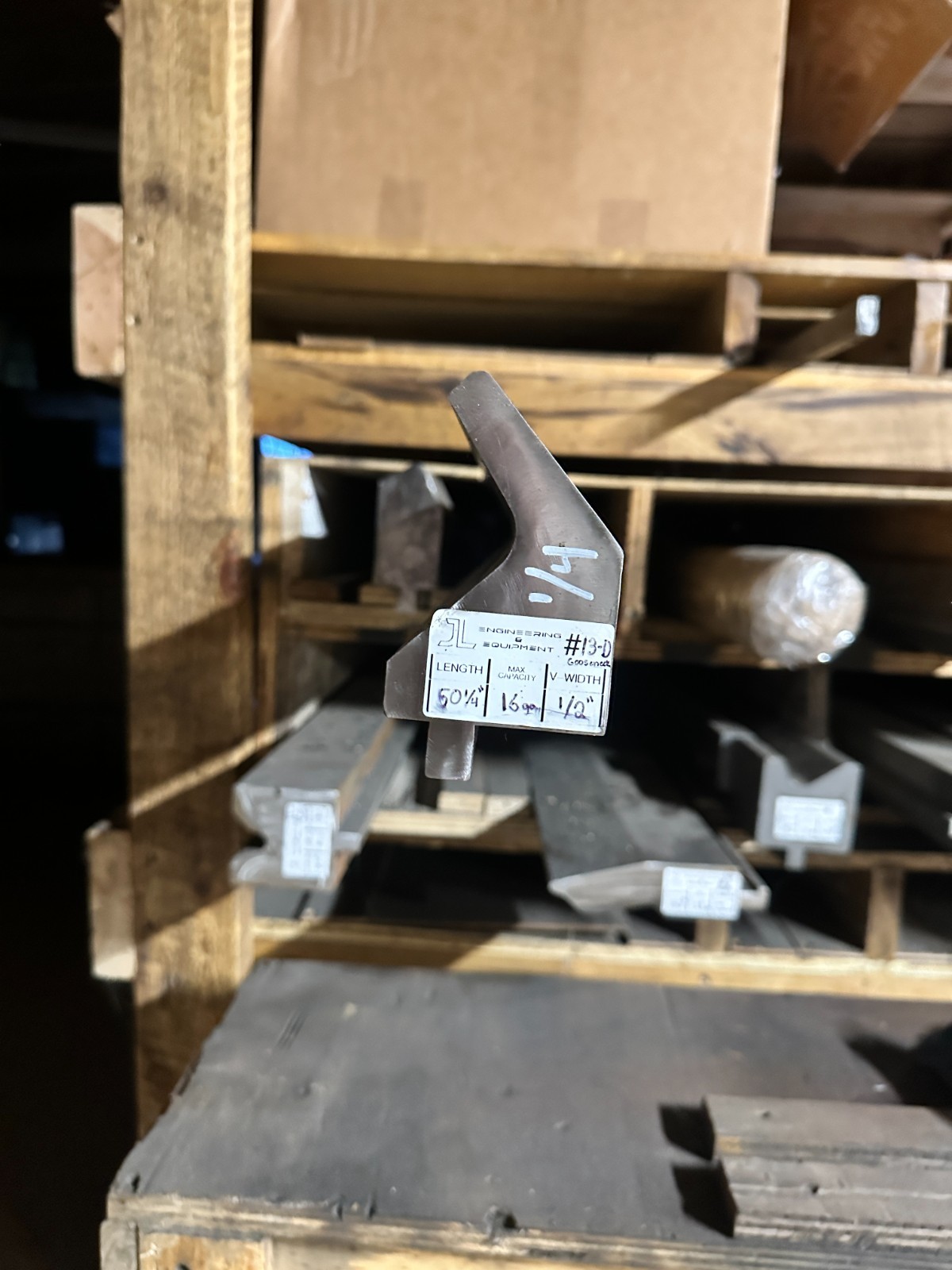 Press Brake Gooseneck Punch Die 36" Long 1/2" Wide Finger