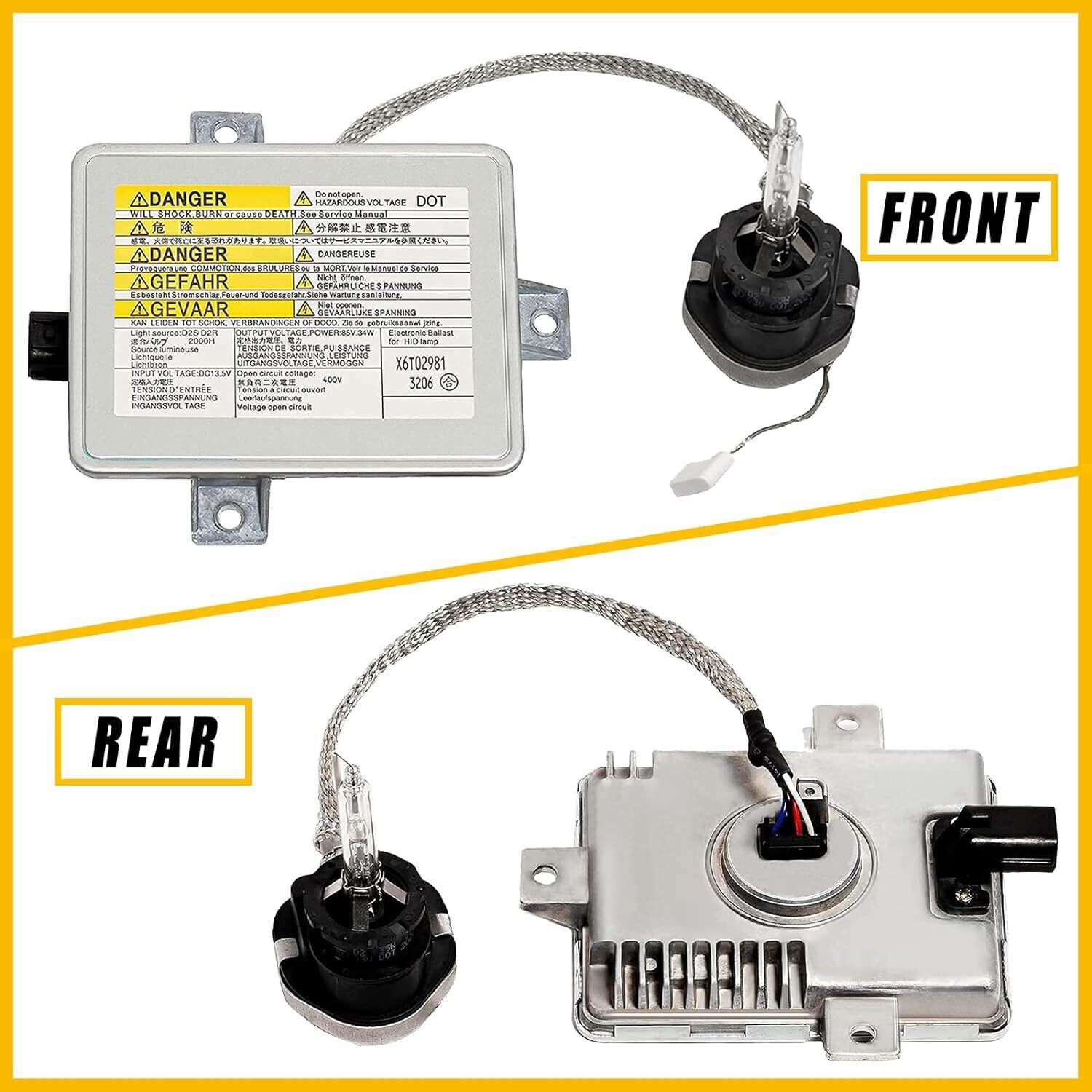 2 Set HID Xenon Headlight Ballast + Igniter + Bulb For 2004-2005 Acura TSX 2.4L