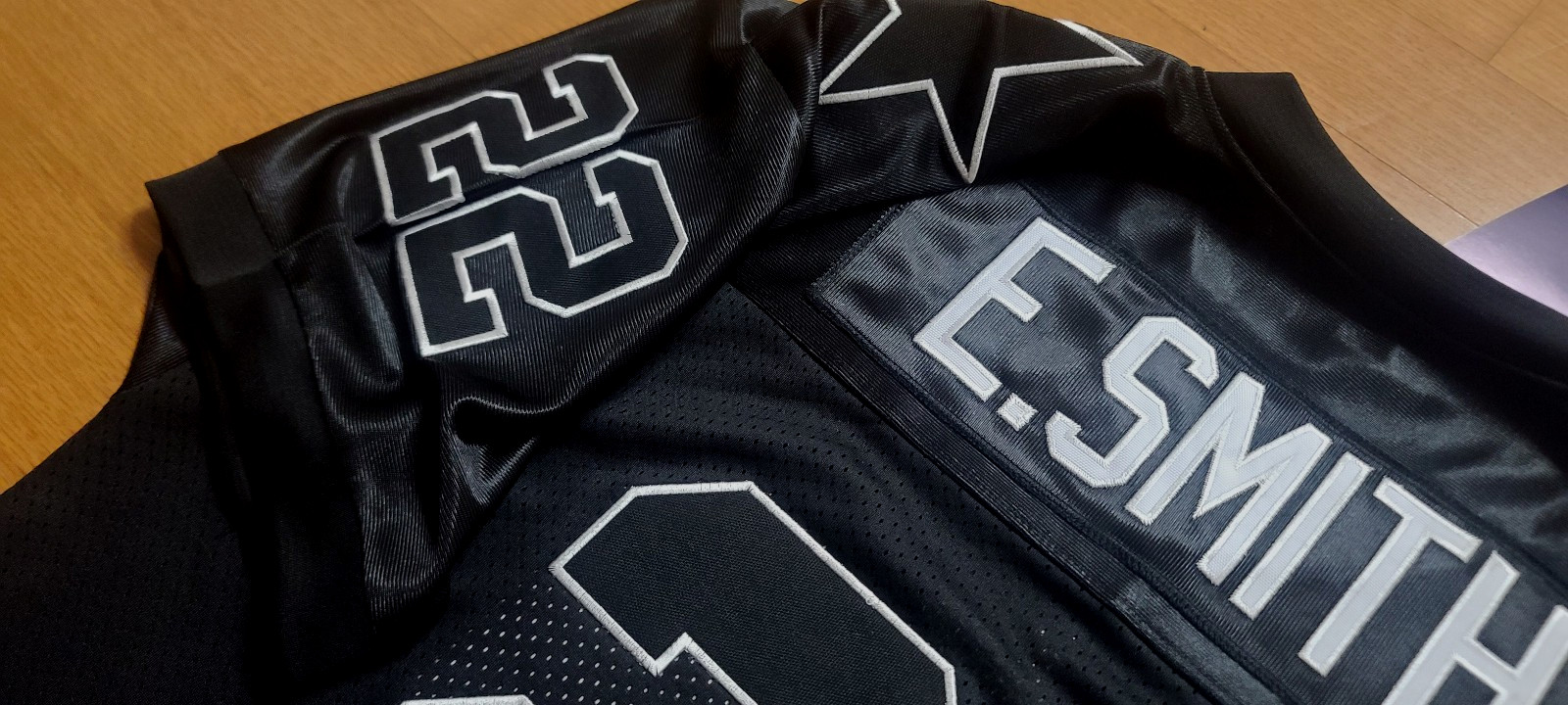 NEW TAG! RARE! Dallas Cowboys #22 C Emmitt Smith Stitched Dual Patch Jersey Mens