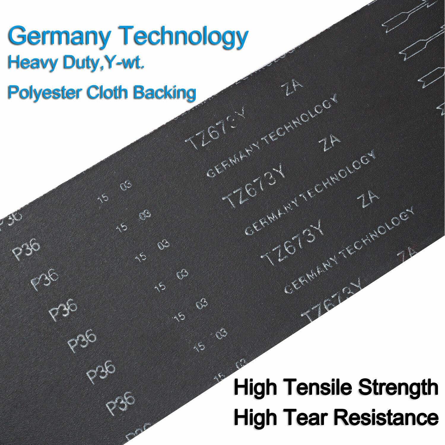 3-Pack 6"x48" Preminum Blue Zirconia Sanding Belt for Polishing Wood/Metal P120